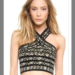 NWT Ronny Kobo Kenya Crop Top in Safari Green